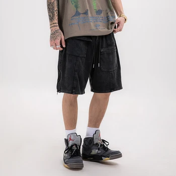 Hip Hop Washed Korean Loose Multi-pocket Casual Shorts Men and Women Drawstring Harajuku Wide Leg Five Point Pants Streetwear
Hip Hop Washed Korean Loose Multi-pocket Casual Shorts Men and Women Drawstring Harajuku Wide Leg Five Point Pants Streetwear
