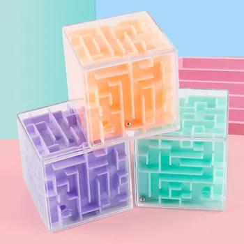 3D Maze Ball Rotation Cube Professional Speed Puzzle Cube With Stickers Kids Brain Teaser Cubo Magico Toys 
3D Maze Ball Rotation Cube Professional Speed Puzzle Cube With Stickers Kids Brain Teaser Cubo Magico Toys