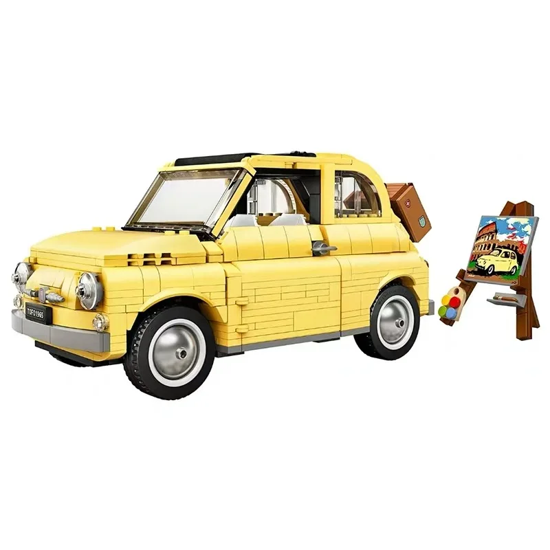 Фото Building Blocks for Fiat Nuova 500 Creator Expert City Car Model Compatible 10271 DIY Toys Children Christmas Gift | Игрушки и хобби