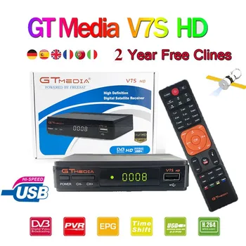 Original GT media V7SHD satellite receiver DVB-S2 V7S Full HD USB 2.0 DC 12V / 1.2A high quality + free Europe cline cccam
Original GT media V7SHD satellite receiver DVB-S2 V7S Full HD USB 2.0 DC 12V / 1.2A high quality + free Europe cline cccam