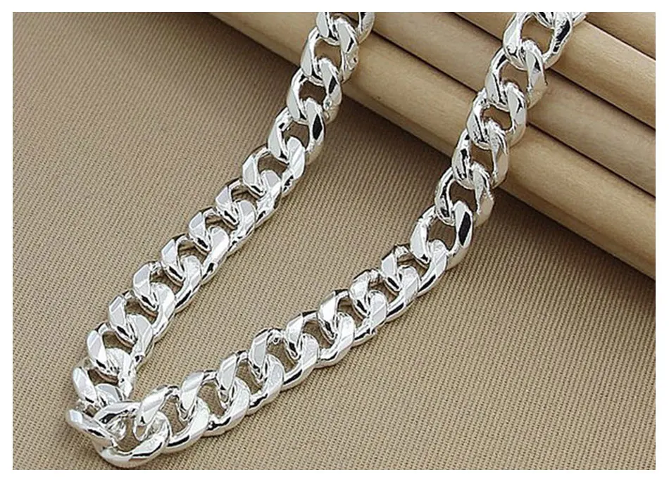 Aravant 925 Silver Jewelry Sets For Women Men Sideway Necklaces Bracelets Jewelry Gifts