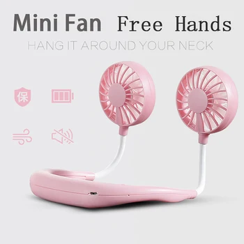 Portable USB Fan Hands-free Neck Hanging Sports Fan 3 Air Conditioner Gears Adjustable USB Rechargeable Mini Neck Fan 
Portable USB Fan Hands-free Neck Hanging Sports Fan 3 Air Conditioner Gears Adjustable USB Rechargeable Mini Neck Fan