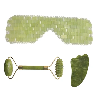 Natural Jade Eye Mask Face Roller Massager Guasha Board Set Cold Therapy Sleep Massage Jade Eye Cover Facial Body Massage Tools
Natural Jade Eye Mask Face Roller Massager Guasha Board Set Cold Therapy Sleep Massage Jade Eye Cover Facial Body Massage Tools