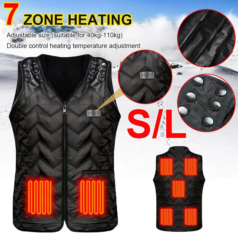 5/7 Zones Heating Vest Dual Control Switch USB Charging Smart Heating Clothes Electric Constant Temperature Winter Warm Waist
5/7 Zones Heating Vest Dual Control Switch USB Charging Smart Heating Clothes Electric Constant Temperature Winter Warm Waist