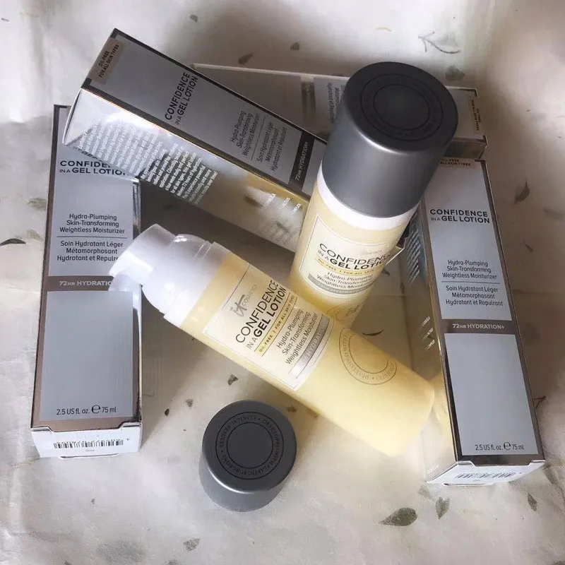 6pcs/lot Wholesale Confidence In A Gel Lotion Oil-Free For All Skin Types Hydra-Plumping Skin-Transforming 
6pcs/lot Wholesale Confidence In A Gel Lotion Oil-Free For All Skin Types Hydra-Plumping Skin-Transforming