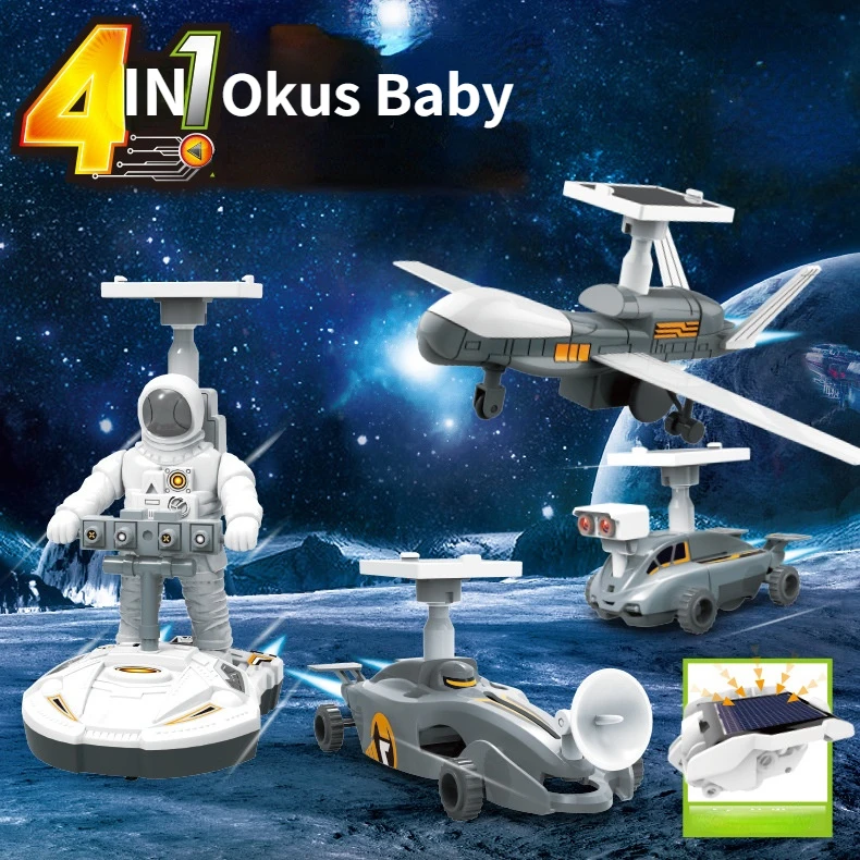 2021 Solar robot Toys 4 in 1 STEM Educational Solar Space Building Toys DIY Science Solar robot diy Kit for Kids Aged
2021 Solar robot Toys 4 in 1 STEM Educational Solar Space Building Toys DIY Science Solar robot diy Kit for Kids Aged