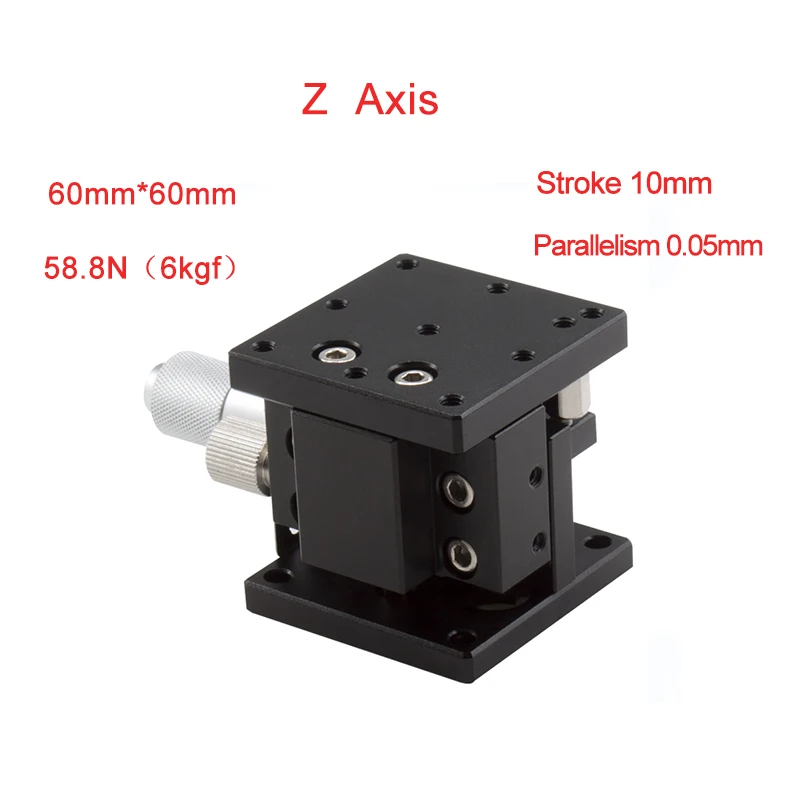 Z axis 60*60mm Displacement Lift Stage Manual fine tuning platform Double Cross rail Sliding Table PLZ60-2
Z axis 60*60mm Displacement Lift Stage Manual fine tuning platform Double Cross rail Sliding Table PLZ60-2