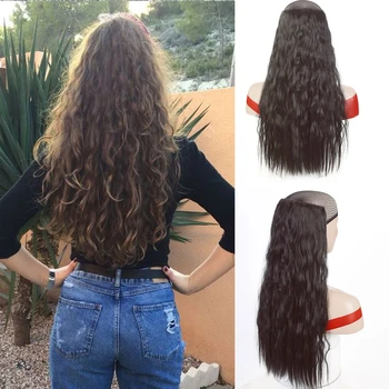 AILIADE Long Clip Blonde Female Black Wig Black Brown Red 22 Inches In Hair Extension Synthetic Natural Hair Water Waves
AILIADE Long Clip Blonde Female Black Wig Black Brown Red 22 Inches In Hair Extension Synthetic Natural Hair Water Waves