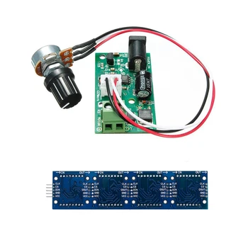 1Pcs 6V-28V Dc 3A Pwm Motor Speed Regulator Switch & 1Pcs Max7219 4 in 1 Display Led 5P Line Dot Matrix Module
1Pcs 6V-28V Dc 3A Pwm Motor Speed Regulator Switch & 1Pcs Max7219 4 in 1 Display Led 5P Line Dot Matrix Module