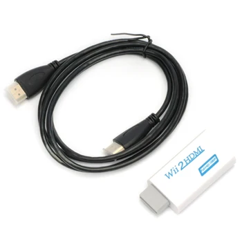 for Wii to HDMI HD Video Upscaling Converter 3.5mm Adapter White+HDMI Cable 720P 1080P 
for Wii to HDMI HD Video Upscaling Converter 3.5mm Adapter White+HDMI Cable 720P 1080P