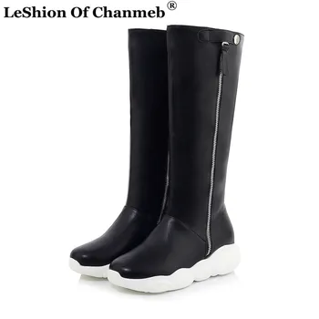 2020 Women's White Platforms Sneakers Boots Ladies Round Toe Zippers Knee High Boots Woman Winter Warm Tall Boots Shoes Footwear
2020 Women's White Platforms Sneakers Boots Ladies Round Toe Zippers Knee High Boots Woman Winter Warm Tall Boots Shoes Footwear