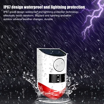 LED Alarm Light Patio Motion Sensor Easy Install Warning Intelligent Anti Theft Outdoor Waterproof Factory Solar Powered Wall
LED Alarm Light Patio Motion Sensor Easy Install Warning Intelligent Anti Theft Outdoor Waterproof Factory Solar Powered Wall