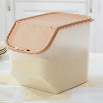 Plastic Sealed Moisture-proof Storage Box Kitchen Grain Rice Container Large Size Plastic Household Grain Container Flip cover20
Plastic Sealed Moisture-proof Storage Box Kitchen Grain Rice Container Large Size Plastic Household Grain Container Flip cover20