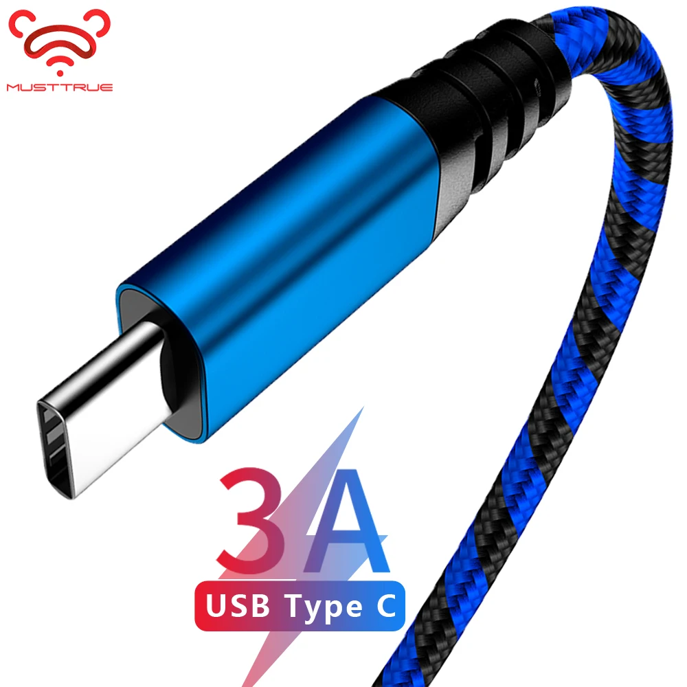 Фото MUSTTRUE USB C кабель для быстрой зарядки huawei mate 20 pro xiaomi mi 9 se шнур телефона oneplus samsung type |