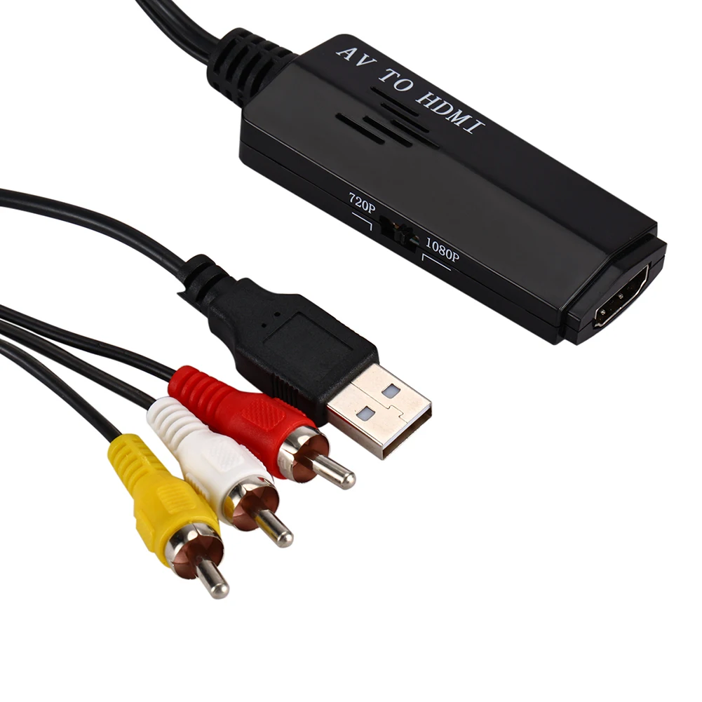 HDMI to AV Video Audio Converter HDMI 3AV Adapter Support NTSC/PAL for VCR PS4 Camera DVD
HDMI to AV Video Audio Converter HDMI 3AV Adapter Support NTSC/PAL for VCR PS4 Camera DVD