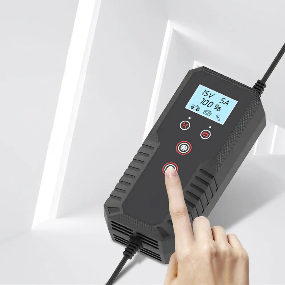 Зарядное устройство для автомобильных аккумуляторов 12 В 24 В, портативное зарядное устройство для аккумуляторов мотоцикла, двухрежимное переключение, зарядное устройство для свинцово-кислотных аккумуляторов 
Зарядное устройство для автомобильных аккумуляторов 12 В 24 В, портативное зарядное устройство для аккумуляторов мотоцикла, двухрежимное переключение, зарядное устройство для свинцово-кислотных аккумуляторов