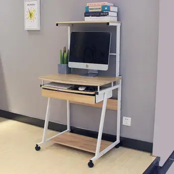 Simple Desktop Computer Desk Small Computer Desktop Home Desk With Drawer Bookshelf Combination Multi-layer Movable
Simple Desktop Computer Desk Small Computer Desktop Home Desk With Drawer Bookshelf Combination Multi-layer Movable