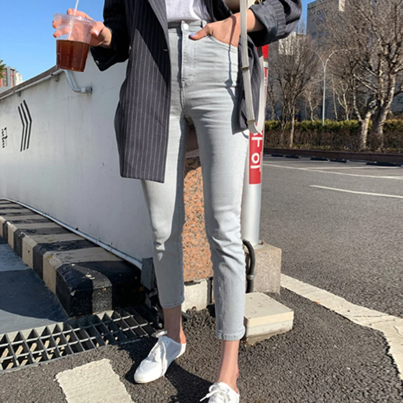 High Waist Hips Tight Jeans Female Sense Europe And The United States 2020 Spring Summer Slim Feet Pants white Nine Pants long
High Waist Hips Tight Jeans Female Sense Europe And The United States 2020 Spring Summer Slim Feet Pants white Nine Pants long