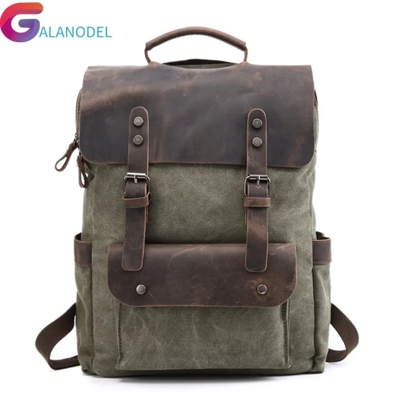 Vintage M201 Multifunction Canvas Leather Backpacks for Men Laptop Daypacks Canvas Rucksacks Large Travel Backpack Back Packs
Vintage M201 Multifunction Canvas Leather Backpacks for Men Laptop Daypacks Canvas Rucksacks Large Travel Backpack Back Packs