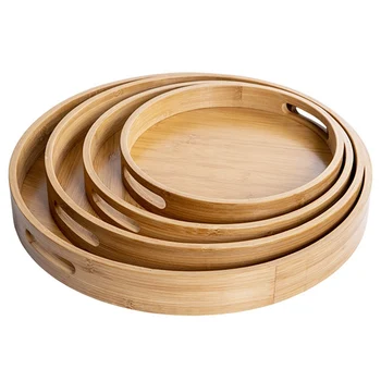 Wooden Round Serving Tray Wood Plate Tea Food Dishe Drink Platter Food Plate Dinner Beef Steak Fruit Snack Tray 
Wooden Round Serving Tray Wood Plate Tea Food Dishe Drink Platter Food Plate Dinner Beef Steak Fruit Snack Tray
