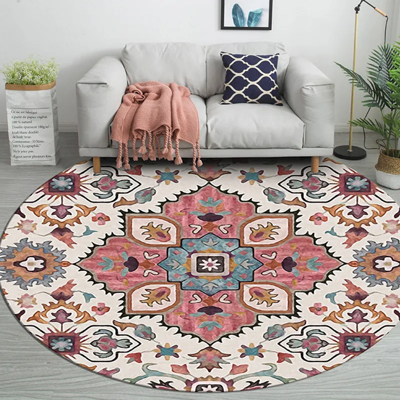 Retro Round Carpet Livingroom Office Chair Round Rug Home Decor Bedroom Carpet Cloakroom Floor Mat Entrance/Hallway Doormat
Retro Round Carpet Livingroom Office Chair Round Rug Home Decor Bedroom Carpet Cloakroom Floor Mat Entrance/Hallway Doormat