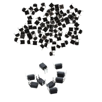 100 Pcs 6X6X4.5mm Panel PCB Momentary Tactile Tact Push Button Switch 4 Pin DIP & 10 PCS 4 DIP Optocoupler IC 817C
100 Pcs 6X6X4.5mm Panel PCB Momentary Tactile Tact Push Button Switch 4 Pin DIP & 10 PCS 4 DIP Optocoupler IC 817C