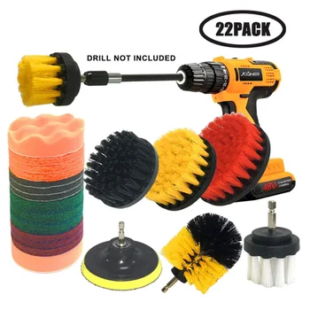 22 Pieces All Purpose Drill Brush Attachment Set with Extend Long for Bathroom Shower Scrubbing Household Cleaning Brush
22 Pieces All Purpose Drill Brush Attachment Set with Extend Long for Bathroom Shower Scrubbing Household Cleaning Brush