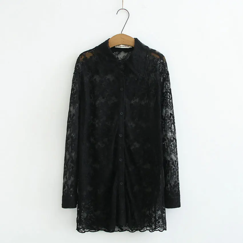 Women Lace Crochet Shirt Spring White Black Solid Chic Classy Cherry Pattern Bottoming Tops Female Casual Plus Size Blouse 2020
Women Lace Crochet Shirt Spring White Black Solid Chic Classy Cherry Pattern Bottoming Tops Female Casual Plus Size Blouse 2020