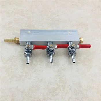 Home brew 3 Way CO2 Gas Distribution Block Manifold with 7mm Hose Barbs Home Brewing Draft Beer Dispense Keg
Home brew 3 Way CO2 Gas Distribution Block Manifold with 7mm Hose Barbs Home Brewing Draft Beer Dispense Keg