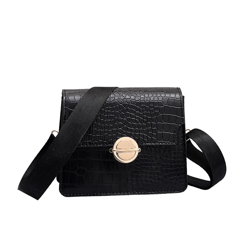 2020 ladies spring new casual crocodile pattern wide shoulder strap diagonal shoulder bag retro small square bag women's bag
2020 ladies spring new casual crocodile pattern wide shoulder strap diagonal shoulder bag retro small square bag women's bag