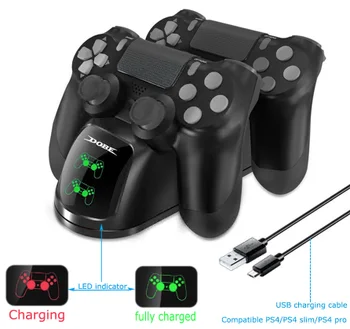 Fast Charging PS4 Dock Dual Controllers Charger Charging Station Gamepad Stand Holder Base for SONY PlayStation 4 PS4/Pro/Slim
Fast Charging PS4 Dock Dual Controllers Charger Charging Station Gamepad Stand Holder Base for SONY PlayStation 4 PS4/Pro/Slim