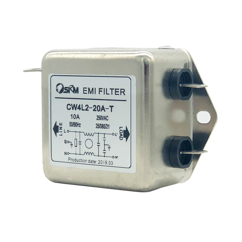 AC220V Power EMI Filter CW4L2-3A/6A/10A/15A/20A-T Anti-interference DC12V Speaker Power Impurity Filter Monophasic Enhanced
AC220V Power EMI Filter CW4L2-3A/6A/10A/15A/20A-T Anti-interference DC12V Speaker Power Impurity Filter Monophasic Enhanced