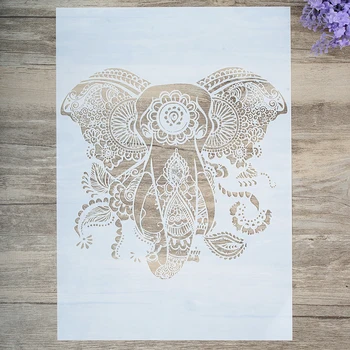 A4 A3 A2 Size DIY Craft Layering Elephant Stencil For Wall Painting Scrapbooking Stamping Album Decorative Embossing Paper Card
A4 A3 A2 Size DIY Craft Layering Elephant Stencil For Wall Painting Scrapbooking Stamping Album Decorative Embossing Paper Card