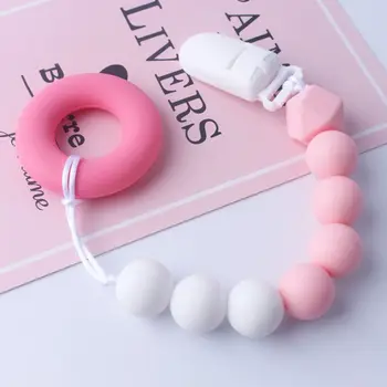 New Baby Pacifier Chain Infant Products Silicone Clip Donut Teether Anti-lost Anti-chain Set
New Baby Pacifier Chain Infant Products Silicone Clip Donut Teether Anti-lost Anti-chain Set
