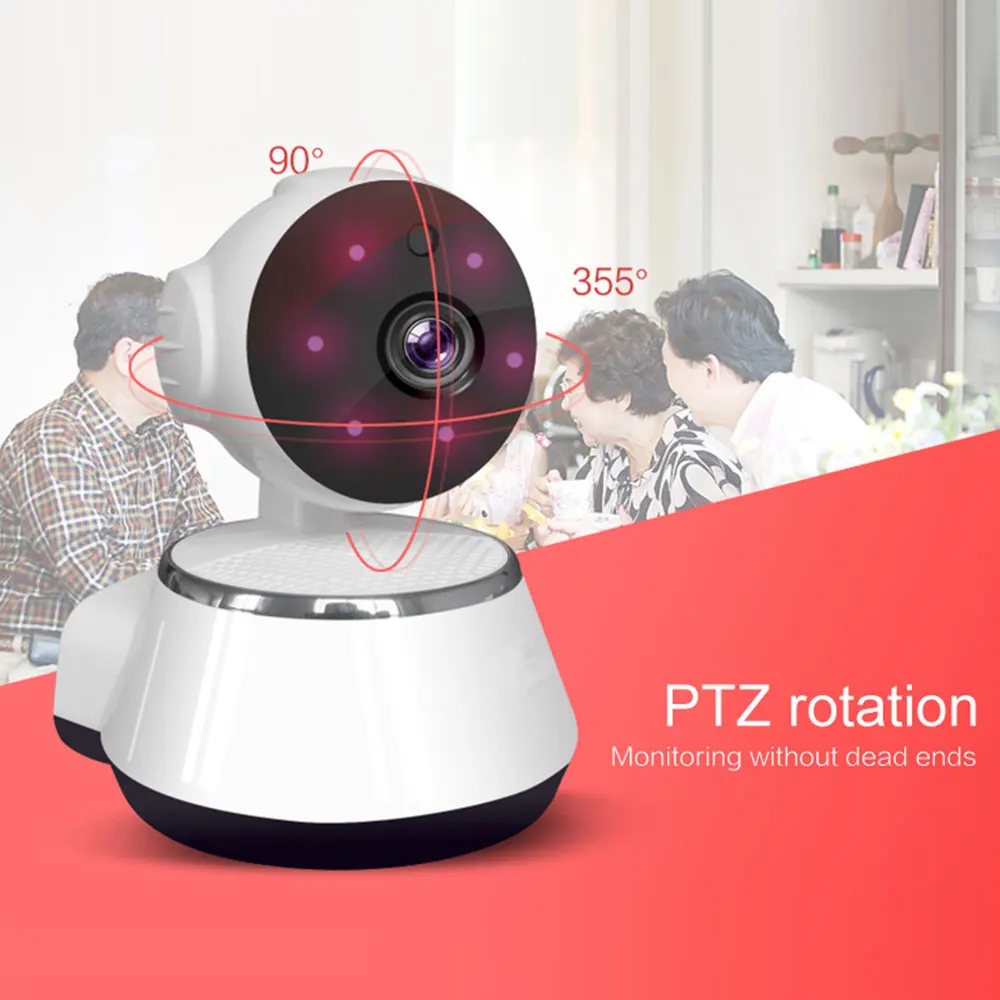 HD WIFI IP камера 720P ночное видение домашняя безопасности Беспроводная P2P IR PTZ Аудио |