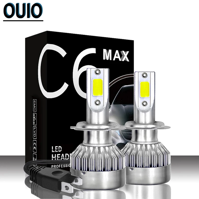 C6 Max LED Lens H7 Car Light 12V Headlight Bulbs H1 H3 H4 H11 6000K Auto Lamps Fog Lights 9005 HB3 9006 HB4 9004 9012 72W Bulb
C6 Max LED Lens H7 Car Light 12V Headlight Bulbs H1 H3 H4 H11 6000K Auto Lamps Fog Lights 9005 HB3 9006 HB4 9004 9012 72W Bulb