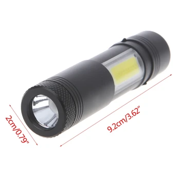 Lumen Mini Flashlight XPE+COB LED Torch Lamp Penlight AA 4 Modes 
Lumen Mini Flashlight XPE+COB LED Torch Lamp Penlight AA 4 Modes