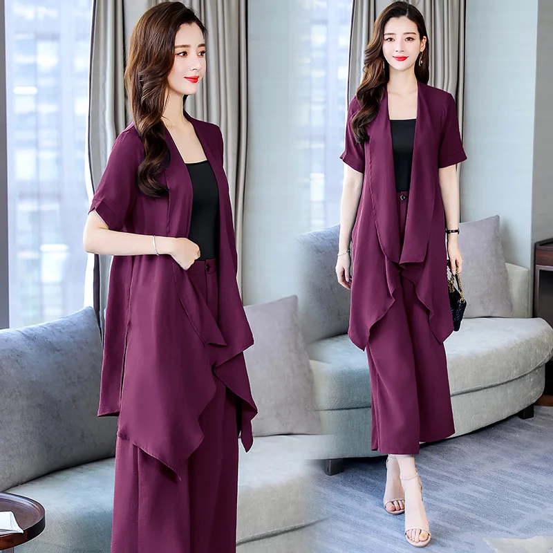 Europe And America 2020 Spring And Summer Shinhan Debutante Elegant Slimming Goddess-Style Western Style Loose Pants Two-Piece S
Europe And America 2020 Spring And Summer Shinhan Debutante Elegant Slimming Goddess-Style Western Style Loose Pants Two-Piece S