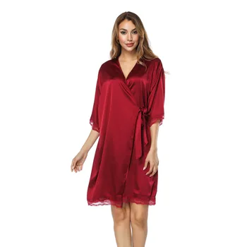 Kimono Lingerie Bathrobe Home Dressing Gown Half Sleeve Women Pajama Robe Sexy Nightdress Sleepwear Intimate Lingerie Nightgown
Kimono Lingerie Bathrobe Home Dressing Gown Half Sleeve Women Pajama Robe Sexy Nightdress Sleepwear Intimate Lingerie Nightgown