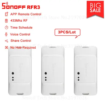 3PCS Itead Sonoff RFR3 433Mhz RF Controlled DIY Smart Home Wifi Switch Operate via eWeLink Works With Alexa Google Home IFTTT 
3PCS Itead Sonoff RFR3 433Mhz RF Controlled DIY Smart Home Wifi Switch Operate via eWeLink Works With Alexa Google Home IFTTT