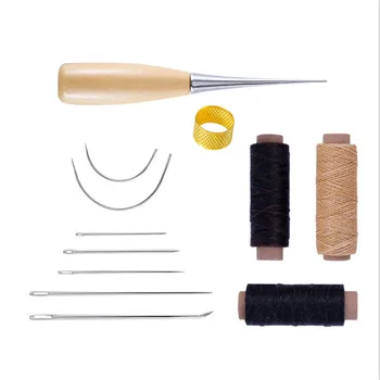 Leather sewing tool set 12pcs/set Needle Awl wax thread Stitching Accessories Leathercraft Shoe Sofa Repair stitchcraft 
Leather sewing tool set 12pcs/set Needle Awl wax thread Stitching Accessories Leathercraft Shoe Sofa Repair stitchcraft