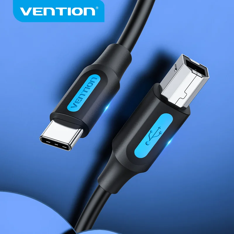 Фото Vention USB C к кабель для принтера MacBook Pro сканер факс HP Canon Dell Samsung принтер Type 2 0