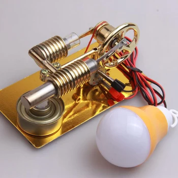 Stirling engine internal combustion engine miniature generator birthday gift steam engine model science and school education
Stirling engine internal combustion engine miniature generator birthday gift steam engine model science and school education