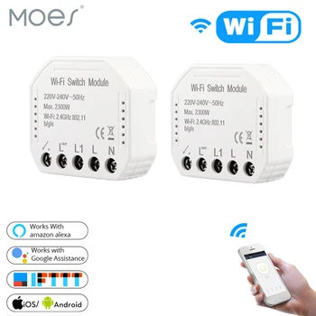 Wifi Smart Light Switch Diy Breaker Module Smart Life/Tuya APP Remote Control,Works with Alexa Echo Google Home 1/2 Way
Wifi Smart Light Switch Diy Breaker Module Smart Life/Tuya APP Remote Control,Works with Alexa Echo Google Home 1/2 Way