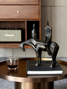 Home Decor Accessories Abstract Figure Sitting On A Horse Metal Figurine Living Room Ornament Objects Estatuas Decorativas
Home Decor Accessories Abstract Figure Sitting On A Horse Metal Figurine Living Room Ornament Objects Estatuas Decorativas