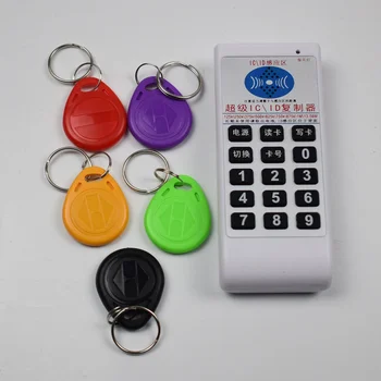 NFC RFID 13.56Mhz 125khz IC ID Copier Duplicator Cloner reader writer Support 9 Frequency + 5pcs EM4305 Changable Tags
NFC RFID 13.56Mhz 125khz IC ID Copier Duplicator Cloner reader writer Support 9 Frequency + 5pcs EM4305 Changable Tags