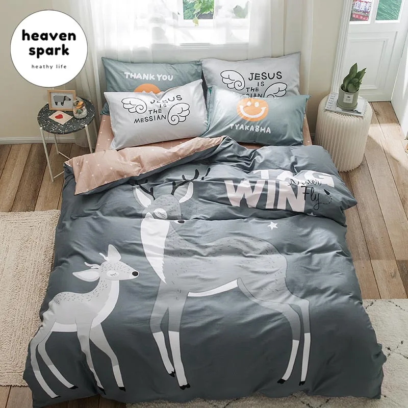 Cartoon Kids Bedding Set Double Bed Linen with Duver Cover+Flat Sheet/Bedspread+Pillowcase 220X240 Queen/King Size FOR Children
Cartoon Kids Bedding Set Double Bed Linen with Duver Cover+Flat Sheet/Bedspread+Pillowcase 220X240 Queen/King Size FOR Children