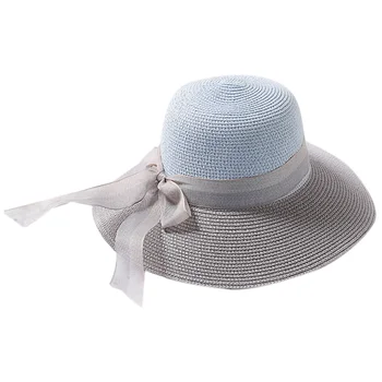 Fashion Hepburn Wind Two-Color Patchwork Striped Bowknot Summer Sun Hat Beautiful Women Straw Beach Hat Large Brimmed Hat
Fashion Hepburn Wind Two-Color Patchwork Striped Bowknot Summer Sun Hat Beautiful Women Straw Beach Hat Large Brimmed Hat