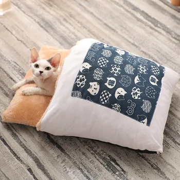 Cat Sleeping Bags Winter Warm Removable and Washable Quilt Kennel Small Dog Cat Japanese Net Pet Sleeping Bag 2 Using Way
Cat Sleeping Bags Winter Warm Removable and Washable Quilt Kennel Small Dog Cat Japanese Net Pet Sleeping Bag 2 Using Way