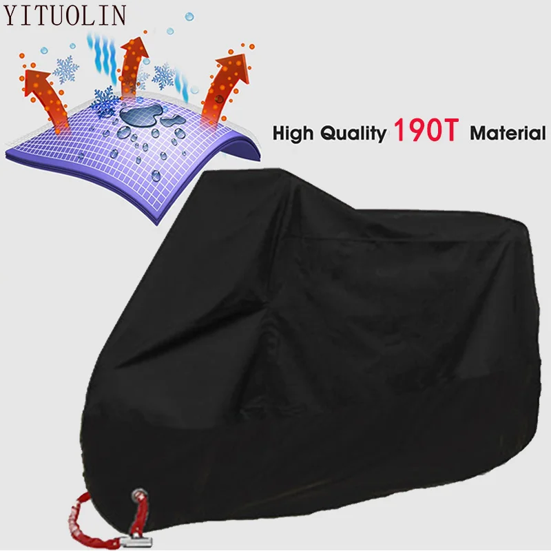 

YITUOLIN Motorcycle Cover Waterproof Outdoor Motorbike Tent UV Rain Bike Funda Para Moto Housse Protection Case Snowmobile Cover